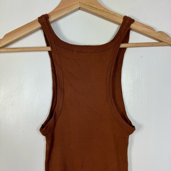 Denim Forum Jane Ribbed Mini Tank Dress - Picture 4 of 7